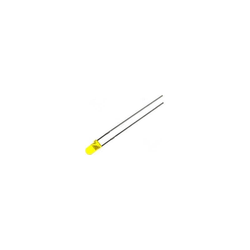 LED 3mm Galben 1.9V-2.1V, 20mA, 588-590 MCD – Iluminare vibrantă pentru proiecte electronice [1]