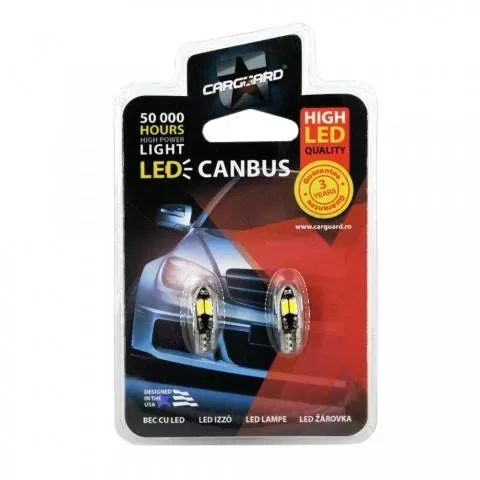 LED SMD de Pozitie CANBUS T10 5WW 12V 3W 240lm set 2buc Can113 Carguard – IoElectronice.ro [2]