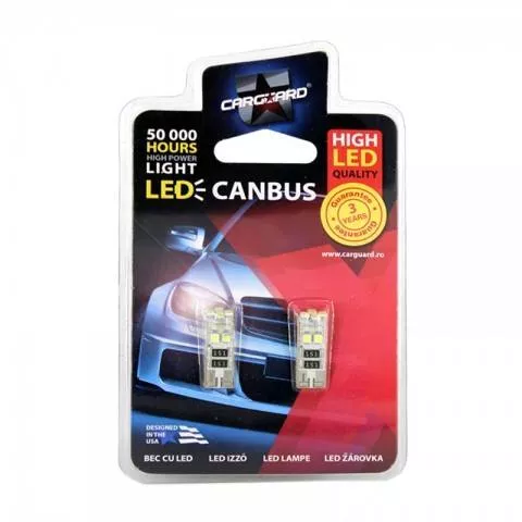 LED SMD de Poziție T10 12V 3W 56lm set 2buc CAN102 Carguard – IoElectronice.ro [3]