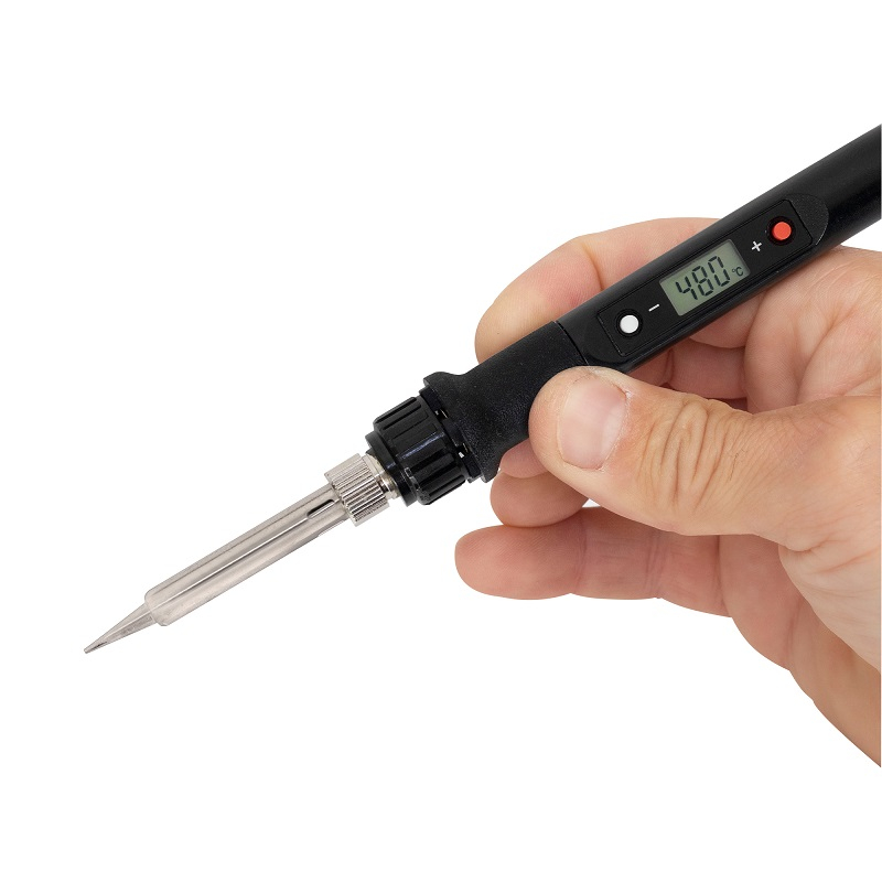 Letcon de lipit 80W cu reglare temperatură 180-480°C, afișaj digital LCD + 5 vârfuri HOME – IoElectronice.ro [2]