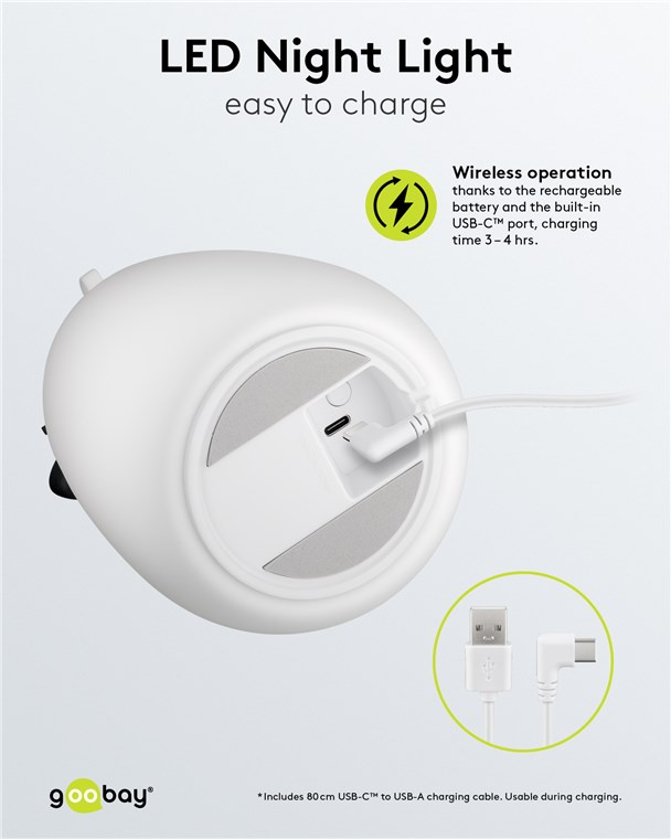 Lumina de noapte cu LED Ursul polar 7 culori 3 moduri lumina cu acumulator Goobay 61647 – IoElectronice.ro [8]