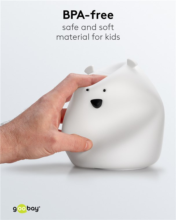 Lumina de noapte cu LED Ursul polar 7 culori 3 moduri lumina cu acumulator Goobay 61647 – IoElectronice.ro [7]