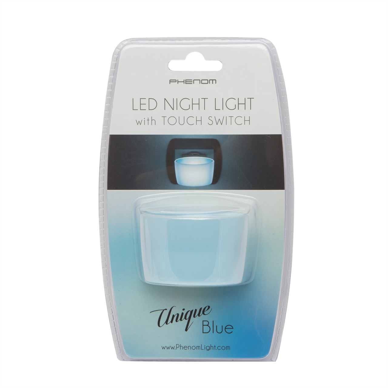 Lumina de veghe LED 1W senzor tactil albastru 6x4x5 cm PHENOM [3]