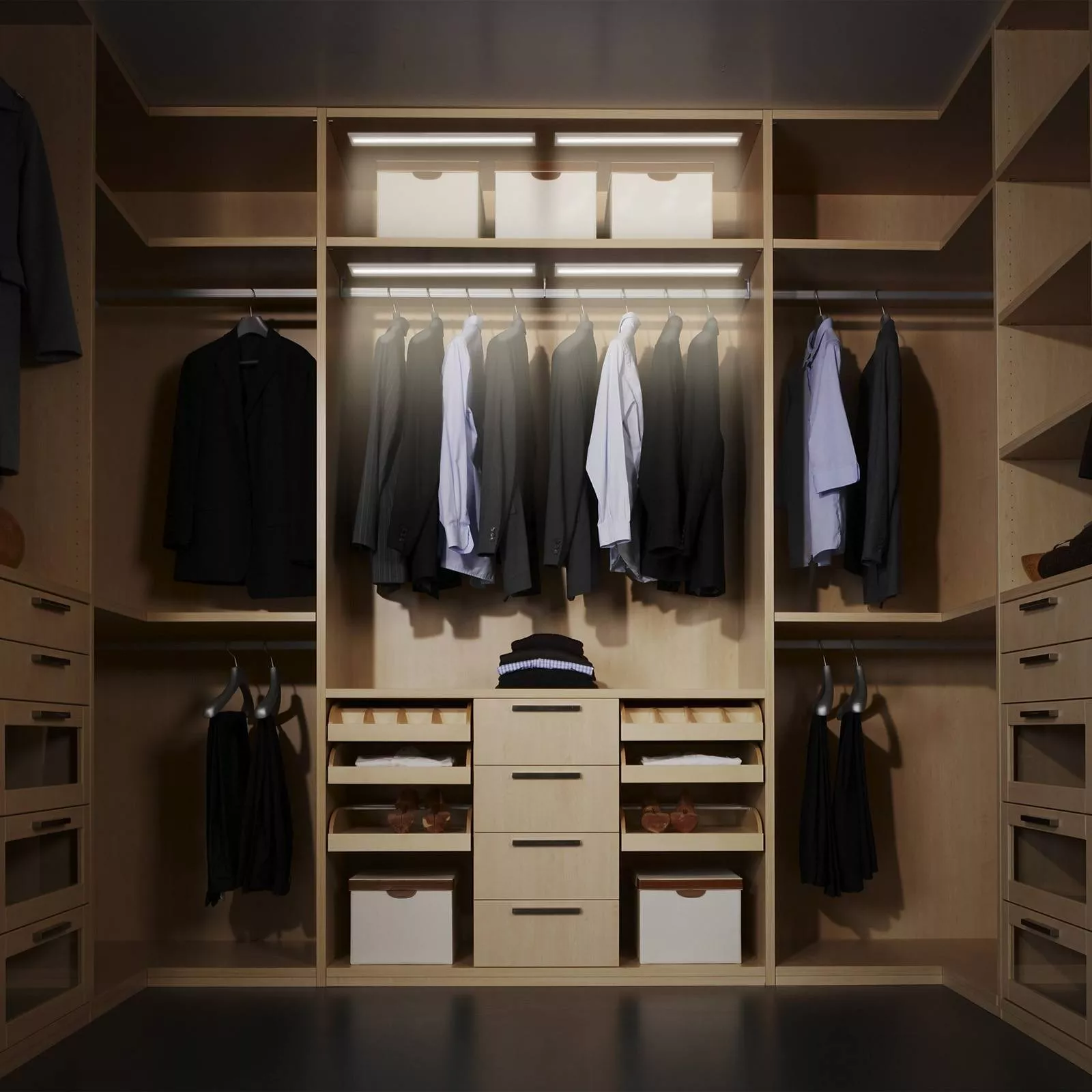 Lumina LED cu senzor de mișcare LED 5W 380lm 4000K ultraslim 300x40x9mm PHENOM – IoElectronice.ro [8]