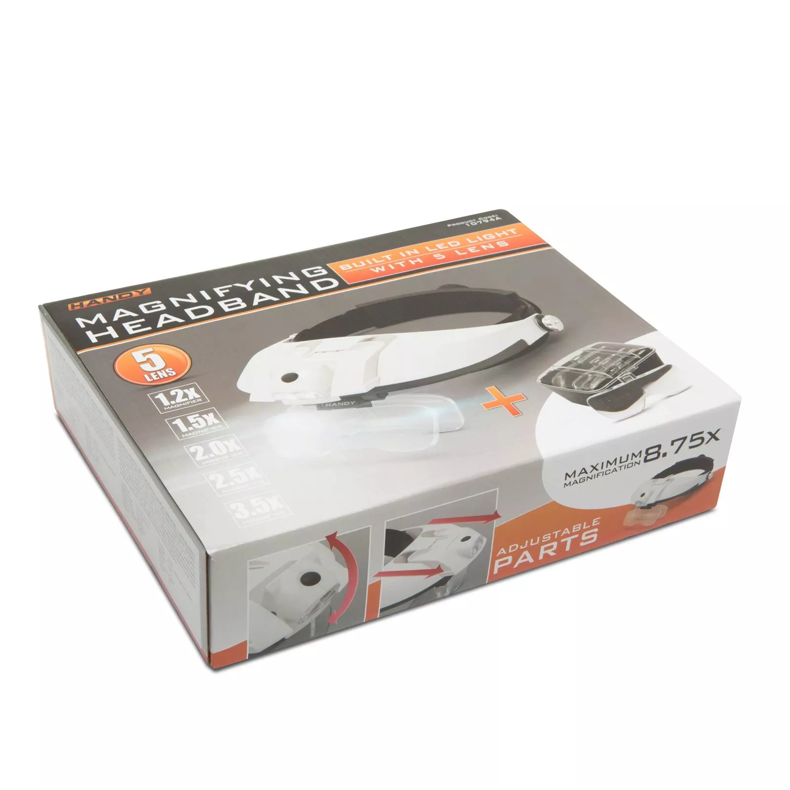 Lupa de cap cu iluminare 2x LED și lentile duble 1x, 1.5x, 2x, 2.5x, 3.5x HANDY – IoElectronice.ro [8]