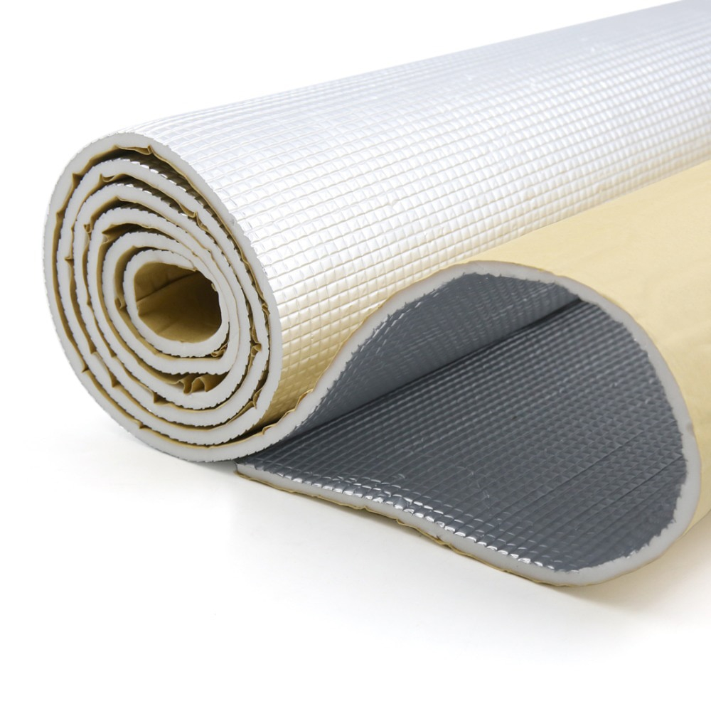 Material insonorizant auto cu strat din aluminiu, 100x100cm, autoadeziv, izolare fonică și termică eficientă [2]