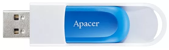 Memorie USB 2.0 64GB Retractabil Albastru Apacer AH23ABE – Viteză, Design Ergonomic și Conectivitate Ușoară [1]