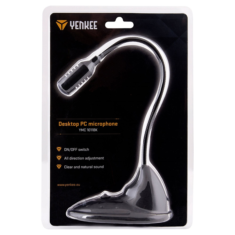 Microfon flexibil PC Jack 3.5 mm comutator ON/OFF YENKEE YMC1011BK – IoElectronice.ro [3]