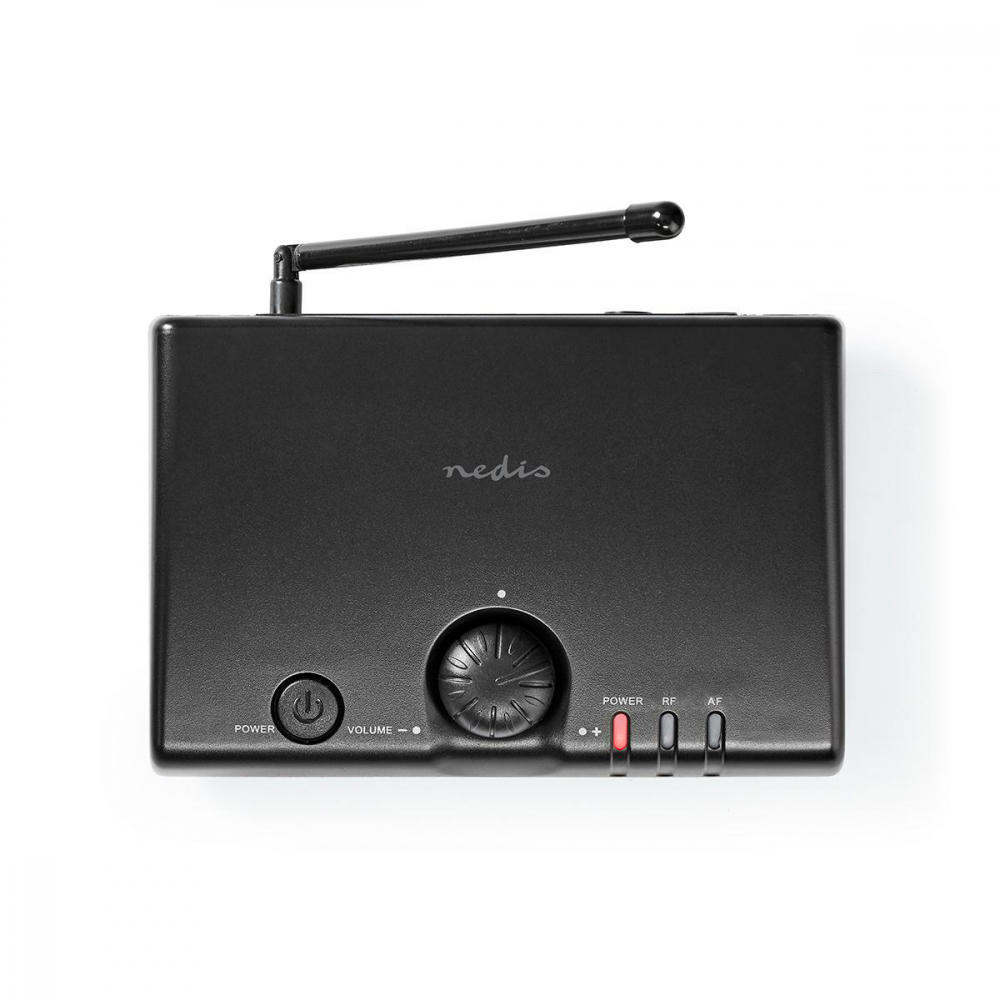 Microfon wireless Nedis cu autonomie de 5 ore, canal unic, ideal pentru spectacole și prezentări negru [4]