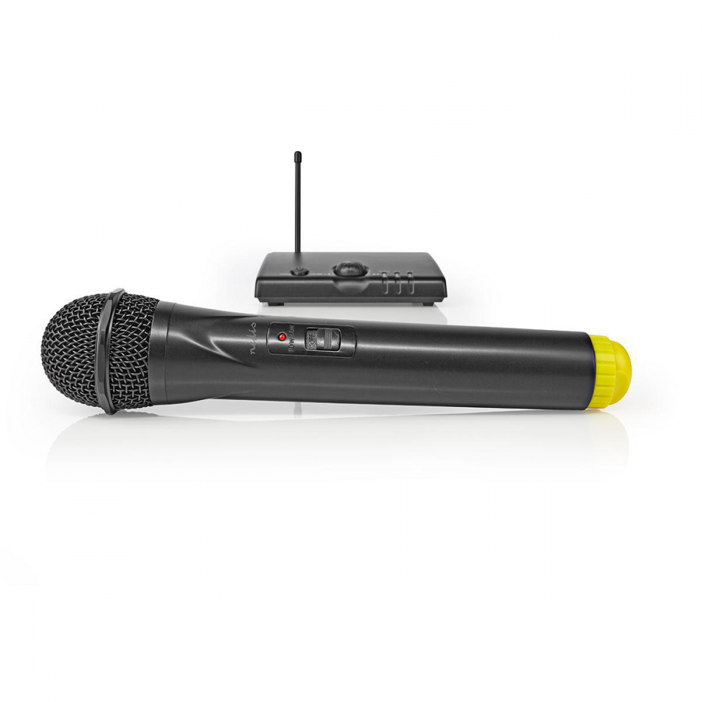 Microfon wireless Nedis cu autonomie de 5 ore, canal unic, ideal pentru spectacole și prezentări negru [3]