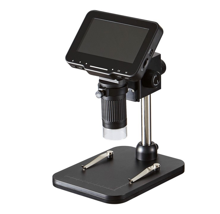 Microscop Digital 02-BX cu Ecran IPS 4.3" și Zoom 1000X pentru Bijuterii, Insecte, Circuite, HD Video, USB și HDMI [2]