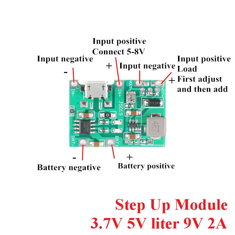 Modul DC-DC BOOST de 2A pentru 18650 2A BOOST 18650 [3]