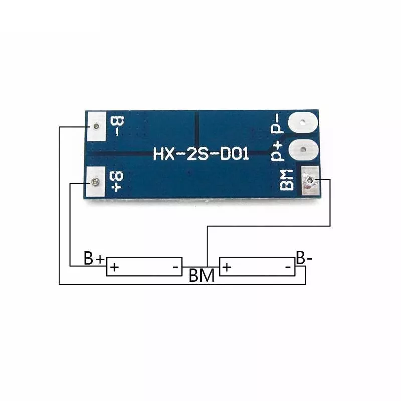 Modul protecție încărcare 2x 18650 Li-ion 8A BMS 2S – IoElectronice.ro [5]