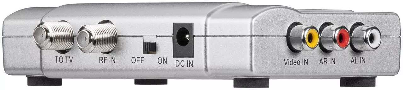Modulator audio-video VHF/UHF Goobay – Convertește semnale pentru TV, DVD și camere digitale, ușor de configurat și compatibil cu sistemele existente [2]