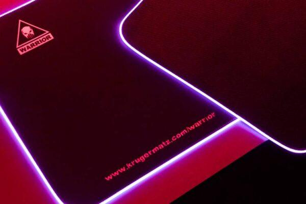 Mouse Pad Gaming Iluminat WARRIOR Kruger&Matz – LED RGB, Suprafață Mare, Control Precise, Design Ergonomic [2]