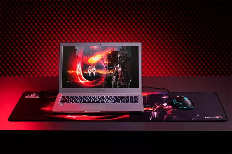 Mouse Pad și Keyboard Mat WARRIOR KRUGER&MATZ 890x400mm, Cauciuc Anti-Alunecare, Precizie și Libertate de Mișcare [8]