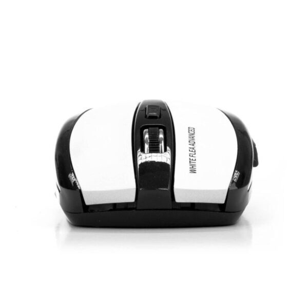 Mouse wireless Flea Advanced alb, 800/1600dpi, compact, pentru notebook-uri, USB nano, 2 butoane și scroll [4]