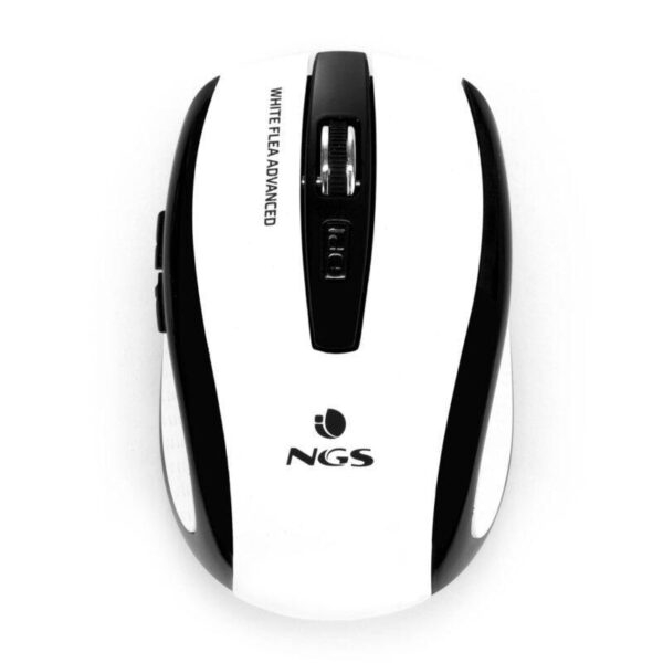 Mouse wireless Flea Advanced alb, 800/1600dpi, compact, pentru notebook-uri, USB nano, 2 butoane și scroll [2]