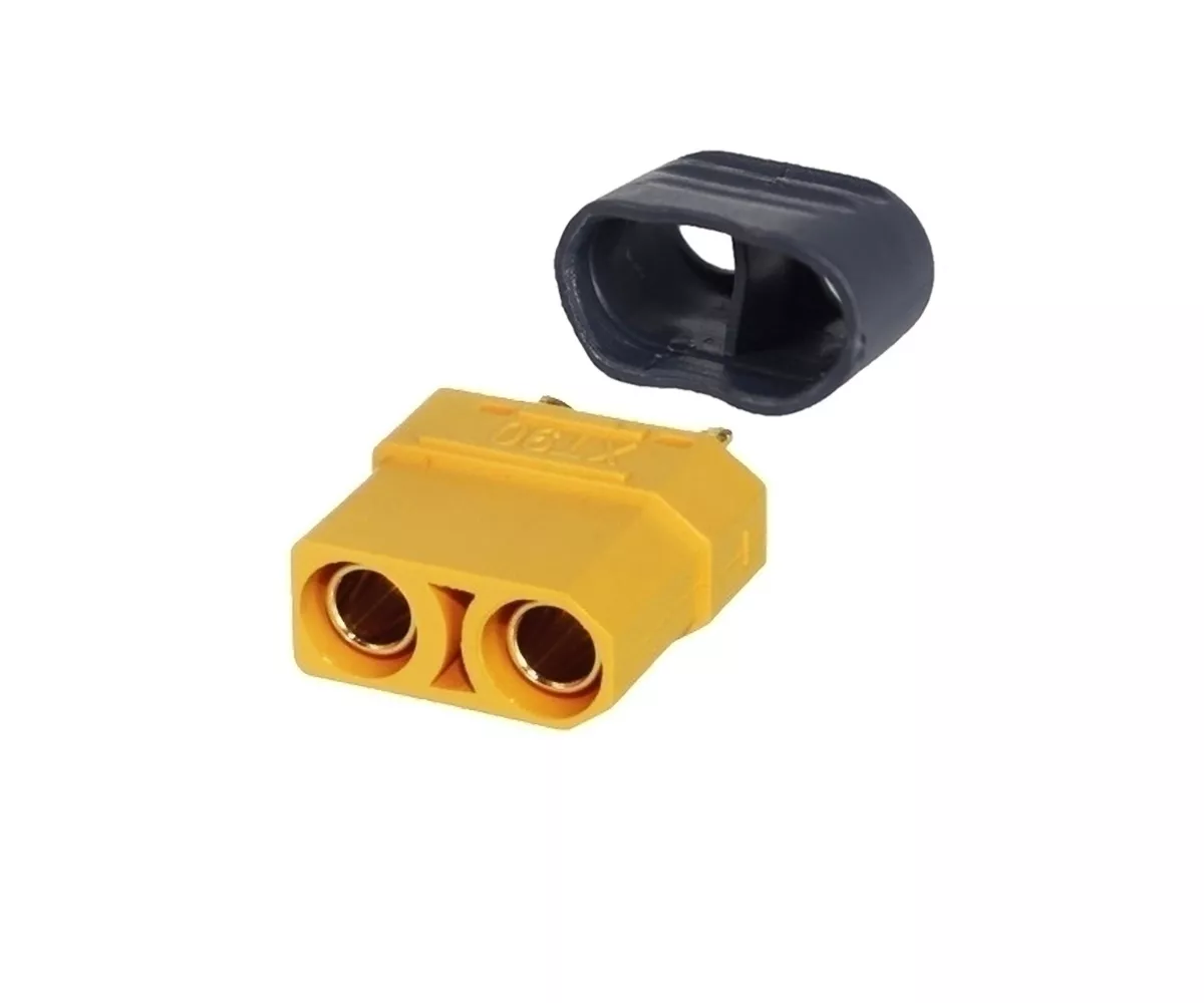 Mufa alimentare DC XT60 mama 2 pini pe cablu cu lipire 30A 500V AMASS XT60H-F, 24 luni garanție persoane fizice [3]