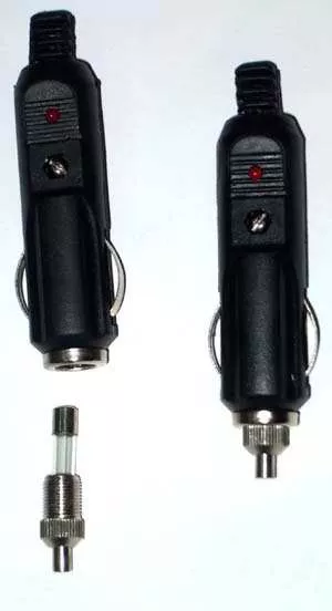 Mufa bricheta auto tata cu siguranta 3A + martor LED [2]