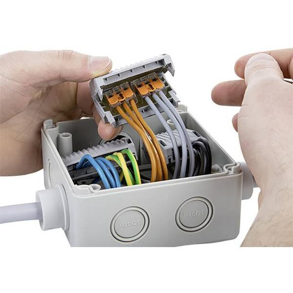 WAGO GELBOX 6 poli derivatie cabluri 221/2273 max. 4mm2 IPX8 gri 207-1333 pentru conectori [2]