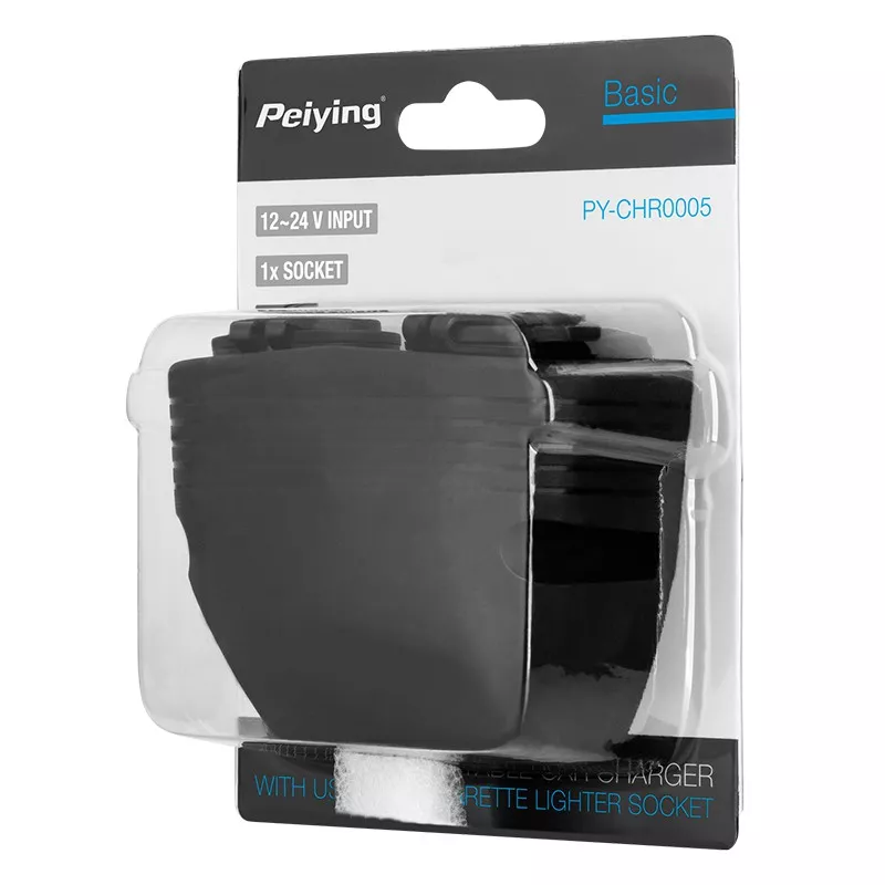 Mufa montaj auto 2x USB 3100mAh 1x brichetă mama neagră [3]