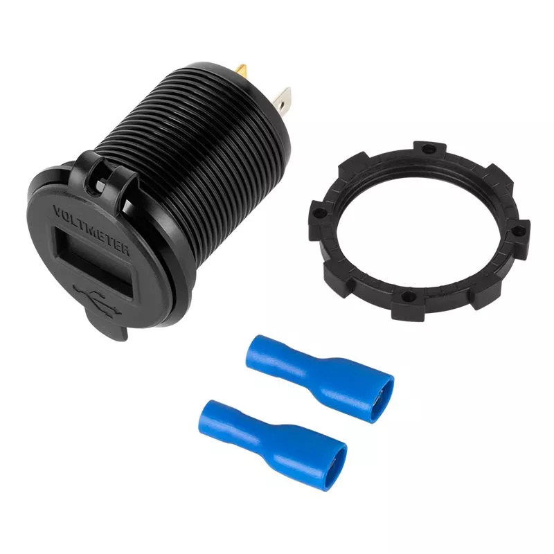 Mufa auto încărcare USB QC3.0 2 porturi, rapidă, sigură, compatibilă cu 12-24V, PVC și aluminiu [2]