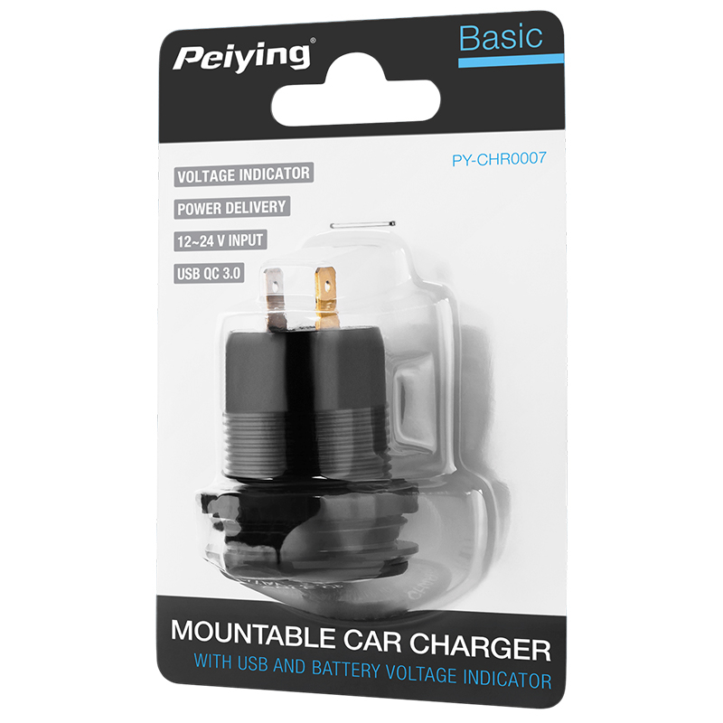 Mufa de încărcare auto 12-24V cu USB, USB-C PD QC 3.0 63W și display – Putere și siguranță în mașină [3]