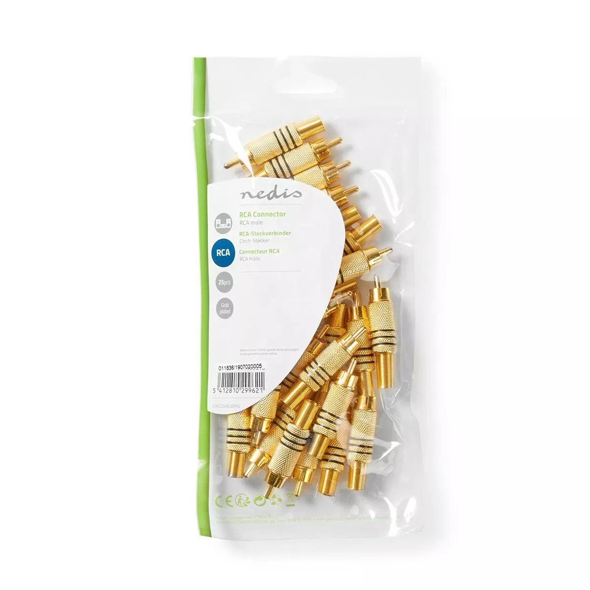 Mufa RCA tata conector aurit 1buc Nedis – IoElectronice.ro [3]