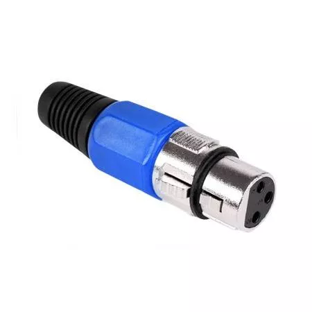 Mufa XLR mama albastru [2]