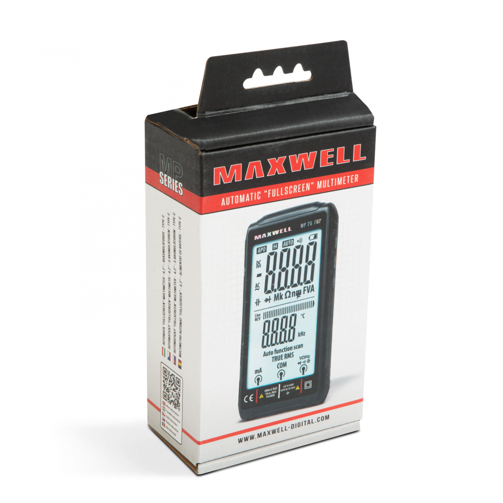 Multimetru Automat "FullScreen" 4.2" cu Acumulator Type-C MAXWELL – Precizie și Portabilitate [4]