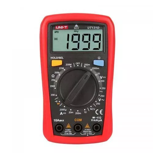 Multimetru Digital UT131D UNI-T cu Buzzer, Funcții Complete, Ecran Clar, Baterie Durabilă și Protecție la Cădere [1]