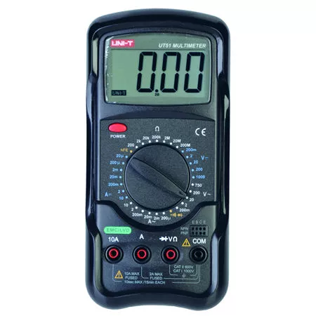 Multimetru Digital UT51 UNI-T – Măsurători Precise Tensiune, Curent, Rezistență și Testare Diode [1]