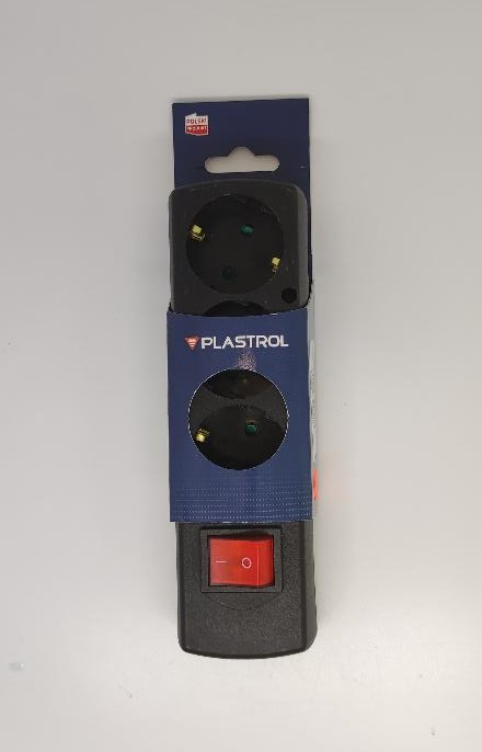 Multipriza 3 prize cu întrerupător fără cablu alimentare negru GN-370SWS/SW/BK Plastrol – IoElectronice.ro [3]