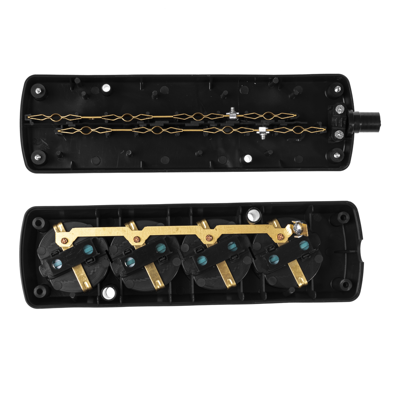 Multipriza 4 prize fara cablu alimentare negru GN-470S/BK Plastrol – IoElectronice.ro [2]