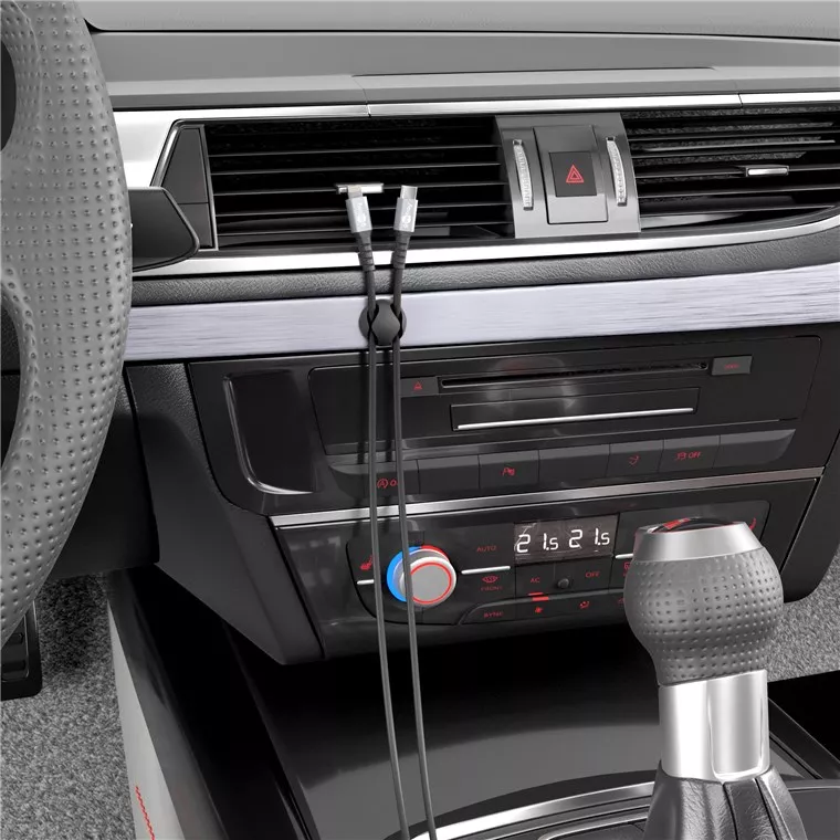 Organizatoare cabluri 6buc cu 2 sloturi negru Goobay – IoElectronice.ro [6]