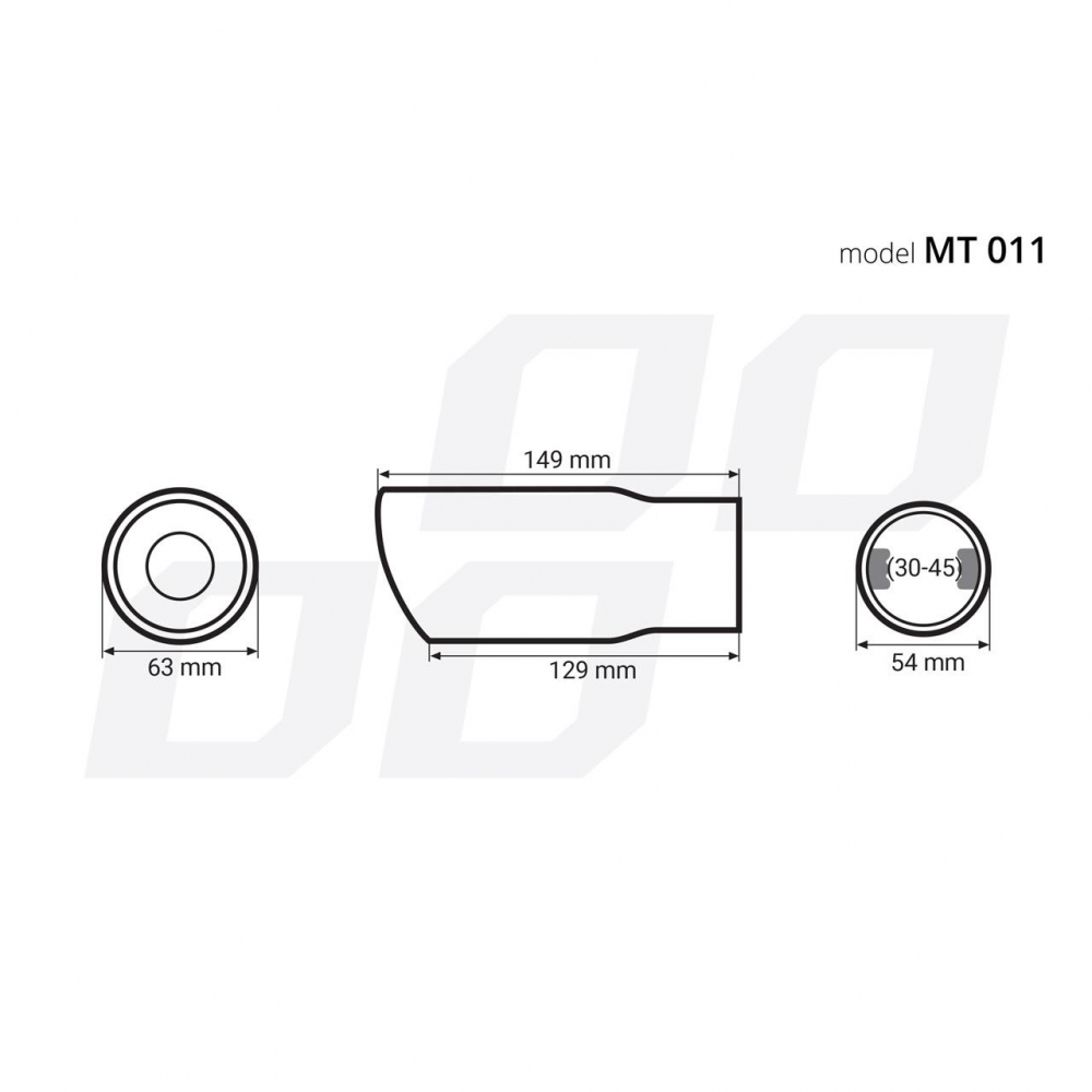 Ornament toba esapament din oțel inoxidabil, diametru 32-44 mm – accesorii auto durabile și stilizate [5]
