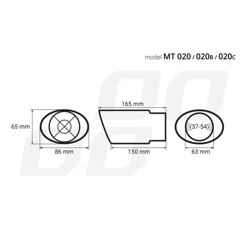 Ornament toba esapament din oțel inoxidabil, diametru 37-54 mm – accesorii auto durabile și elegante [2]