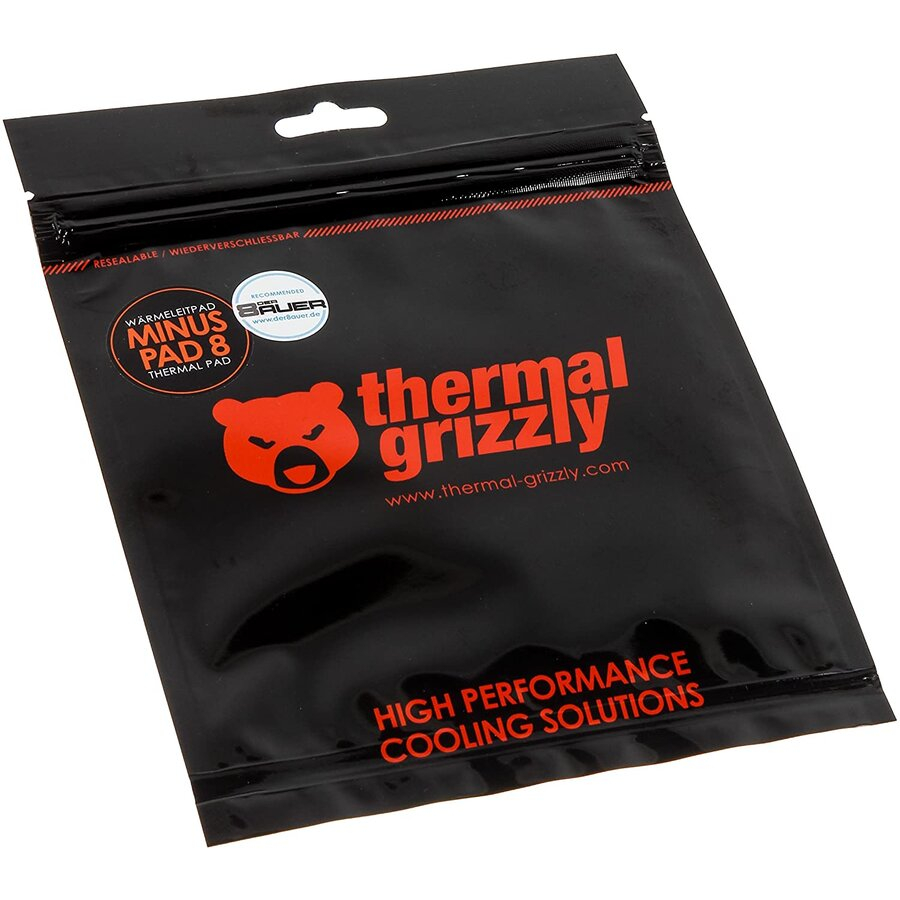 Pad termic Thermal Grizzly Minus Pad 8 8W/mK, 30x30mm, 1.5mm - Performanță și flexibilitate pentru răcire eficientă [2]