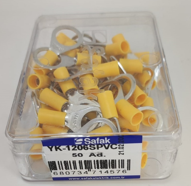 Papuc ochi izolat galben 4.0-6.0mm² M12 Safak YK-1206SPVC – Conector cu izolatie durabilă și conexiune sigură [2]