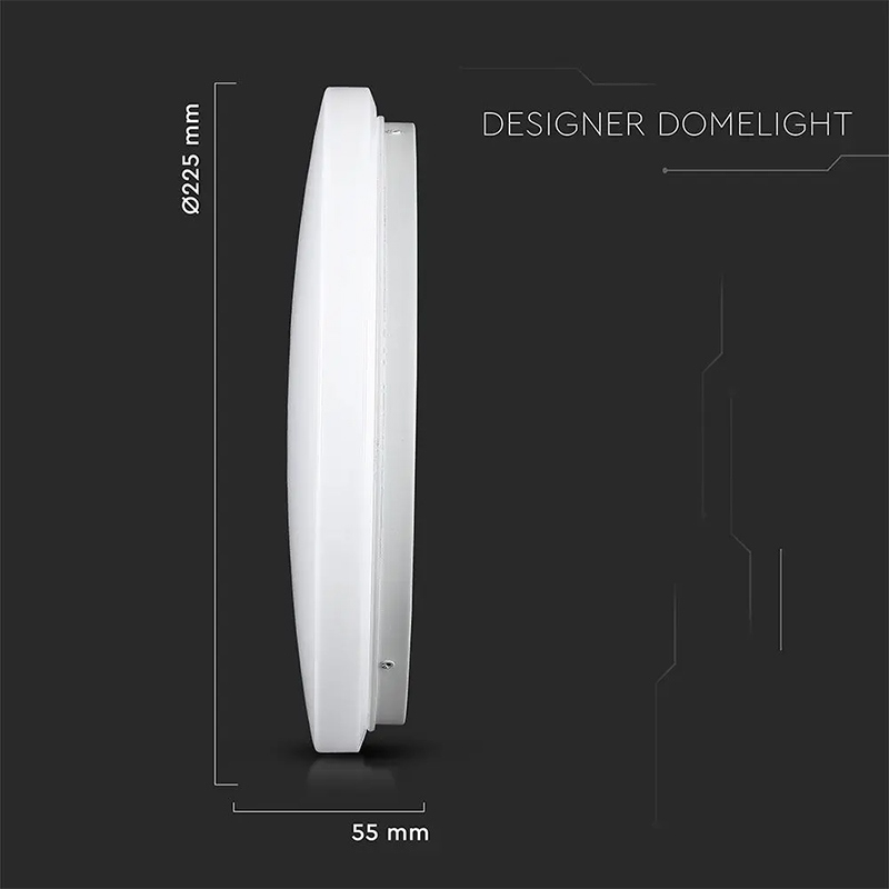 Plafoniera LED 12W 1200lm 23cm 3 în 1 V-Tac SKU-217603 – IoElectronice.ro [6]