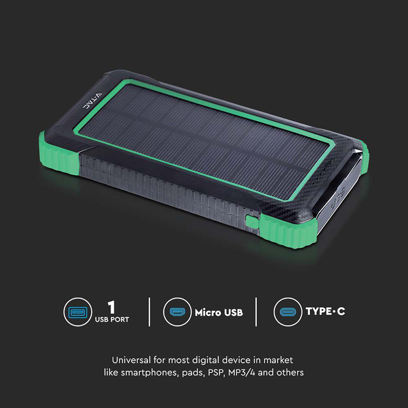POWER BANK 10000mAh cu încărcare solară și Wireless V-TAC SKU-7835 – IoElectronice.ro [6]