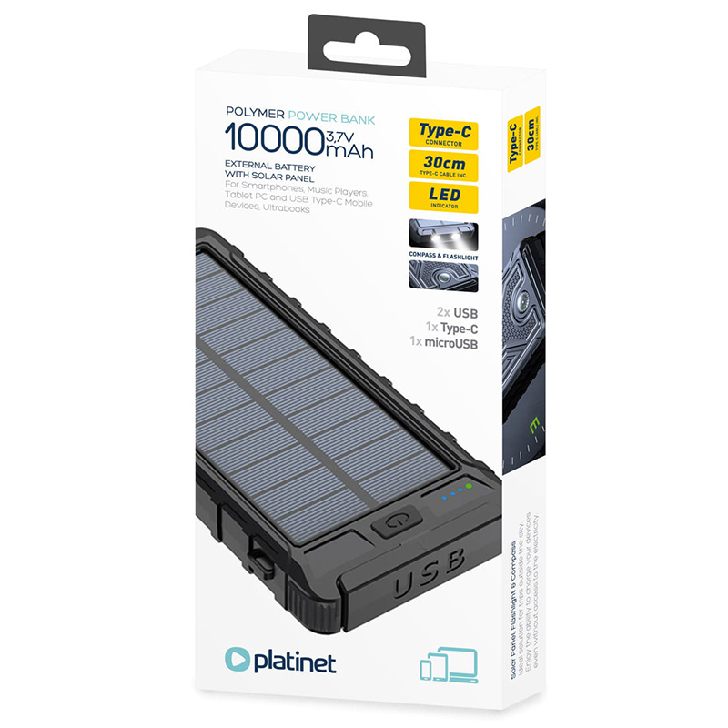 POWER BANK SOLAR 10000mAh PLATINET PMPB10SP – IoElectronice.ro [8]