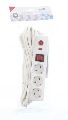 Prelungitor 3 prize 5m cu protecție cablu 3xG1.5mm² Well – IoElectronice.ro [2]
