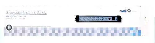 Prelungitor 6 prize 3m cu protecție 3xG1.5mmp Well – IoElectronice.ro [2]