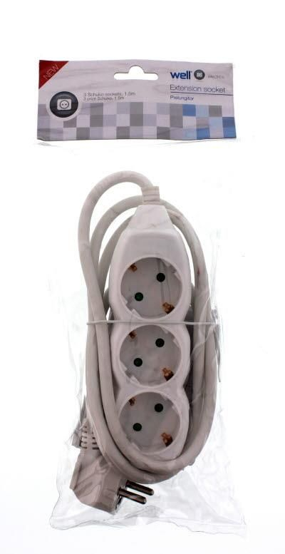 Prelungitor electric 3 prize, 1.5m, 3500W, IP20, Schuko, ideal pentru interior [2]