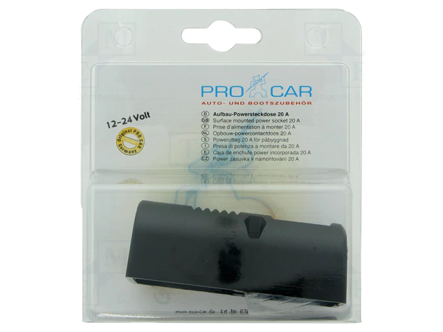 Priza bricheta auto mama x1 16A 12-24V DC montare pe panou PRO CAR 67614000 [5]