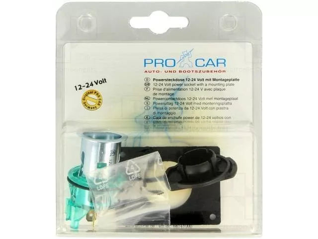 Priza bricheta auto cu montaj pe placa 20A Pro Car [2]