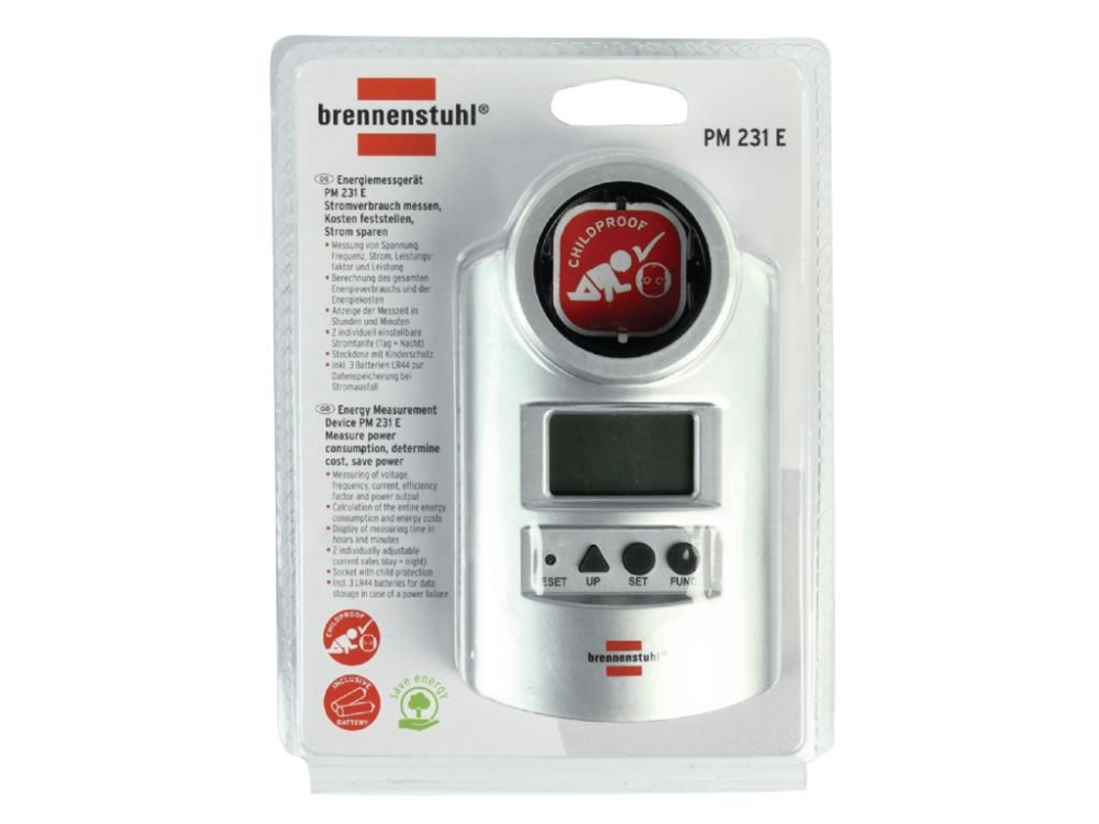 Priza cu măsurarea energiei consumate 16A 3600W Brennenstuhl PM231 – IoElectronice.ro [3]