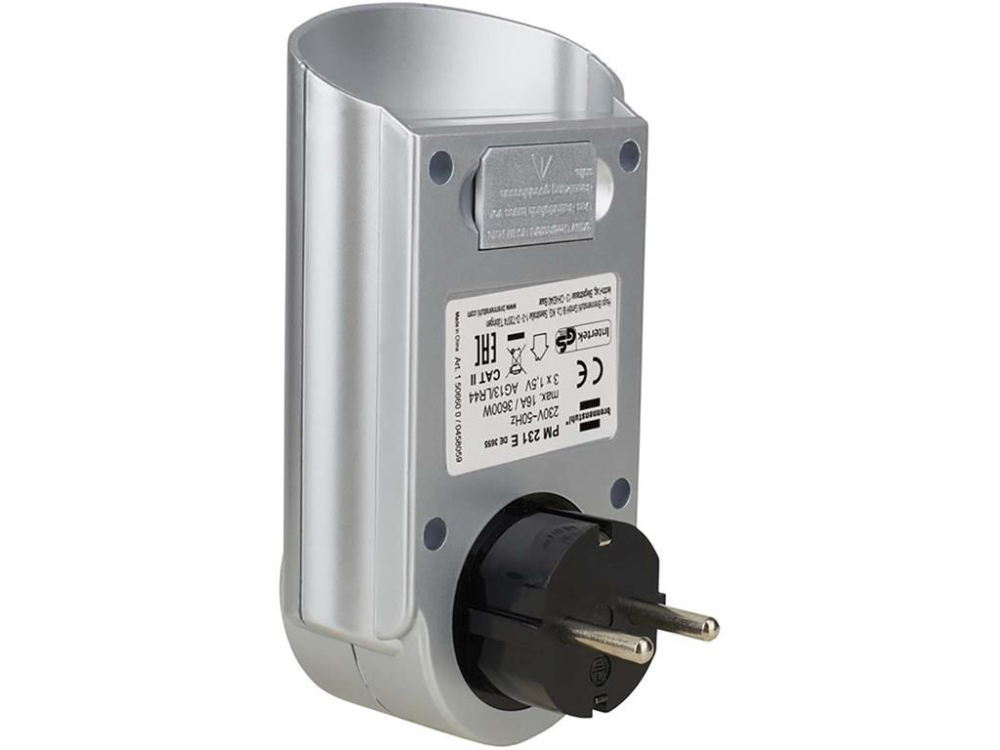 Priza cu măsurarea energiei consumate 16A 3600W Brennenstuhl PM231 – IoElectronice.ro [2]